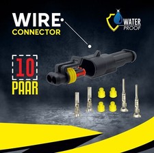 10x KFZ Kabel Motorrad Stecker