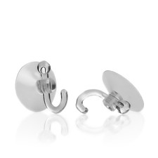 40x Saugnapf mit Haken Saugnäpfe Saughaken für Fenster Bad Handtuchhalter 3,4cm