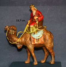 MAROLIN Krippenfigur König auf Kamel Pappmachee Masse (passt zu 8-10cm Figuren)