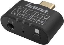 Hama Audio-Adapter USB-C auf 3,5mm Klinke AUX Mikrofon Equalizer Smartphone NEU
