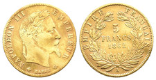 FITZ  France Second Empire Napoléon III 5 Francs 1862 Paris Gold µFIM1752