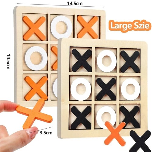 Holz tic tac toe spiel - tac,