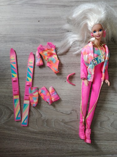 Barbie puppe 1991 ski - puppe,