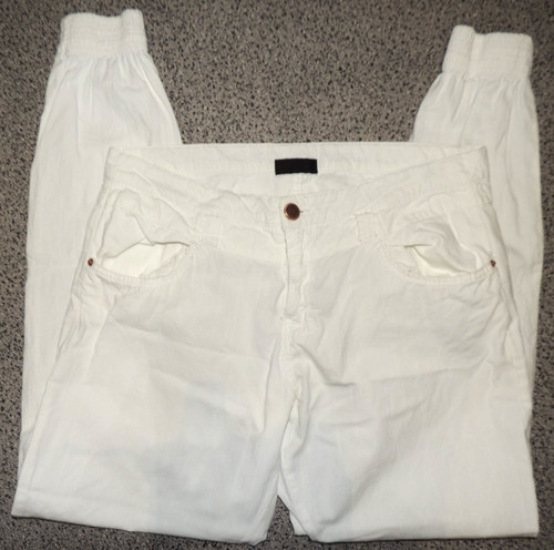 Damen stoffhose weiß feine - stoffhose,