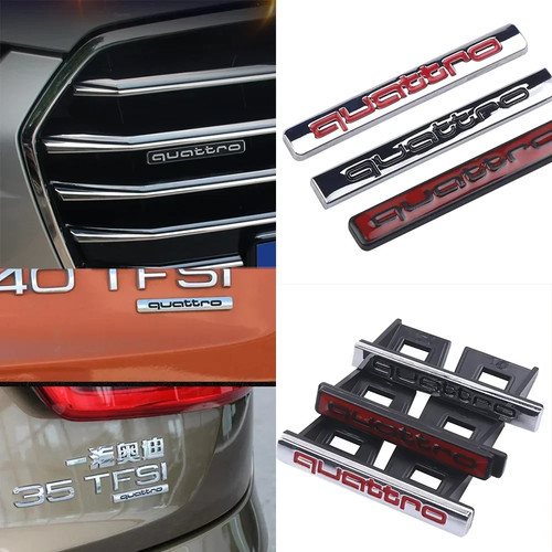 Auto emblem metall - emblem, quattro