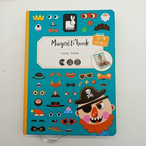 Janod magneti book crazy faces - janod,