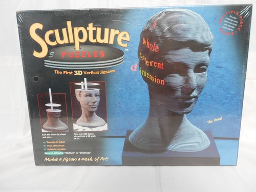 Vertikale skulptur puzzle - 3d,