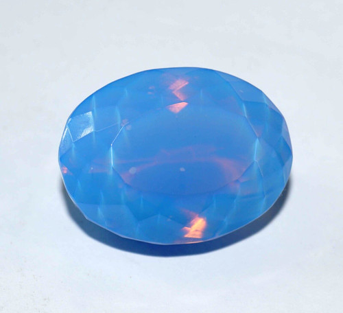 Natürlicher feuerblauer opal - natürlicher,