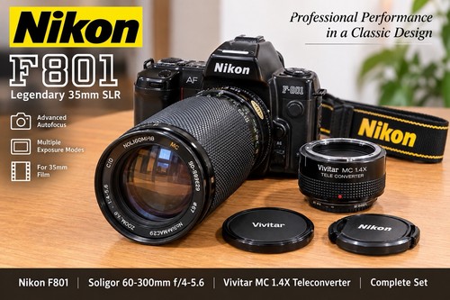 Nikon 801 soligor 60 - nikon,