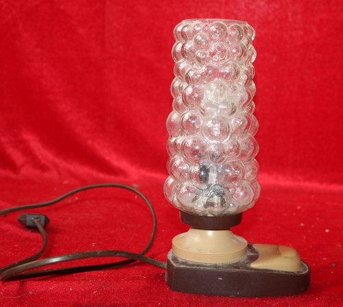 Vintage tischlampe glas noppen - tischlampe,