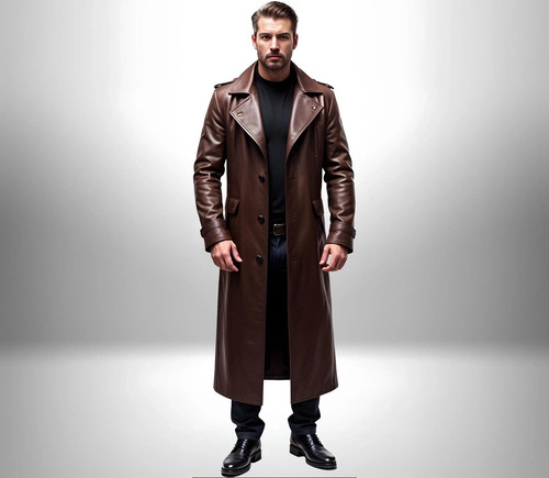 Herren braun echtleder - braun,