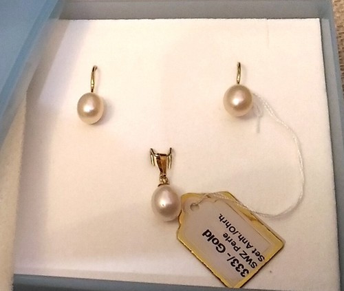 Echt gold perlen set - gold,