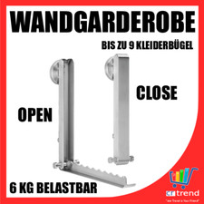 Edelstahl Klapp Garderobe Klappgarderobe Wand Montage Wandgarderobe WOW NEU