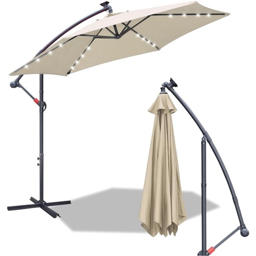 Sonnenschirm 300cm led solar - 300cm,