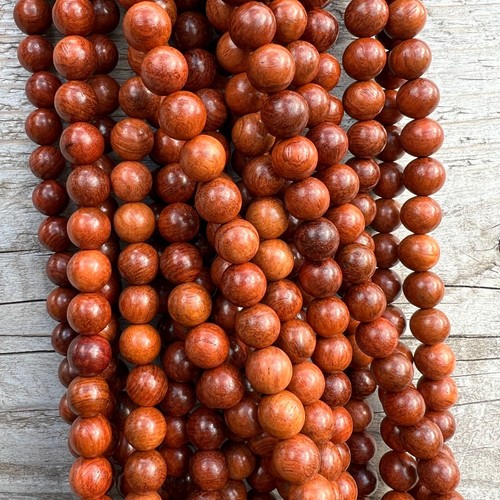 Rosenholz 10mm perlen 38cm - perlen,