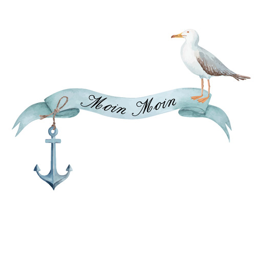Möwe maritim autoaufkleber - möwe, autoaufkleber/