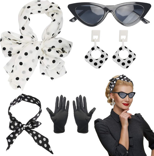 5tlg rockabilly accessoires - 5tlg,