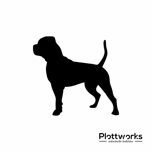 13166 american bulldog 80x75mm - american,