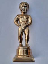 Messing metall figur manneken - messing,