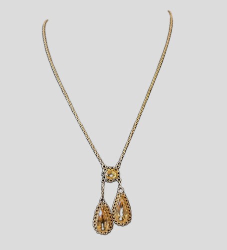 Citrin zitrin 18k antik - zitrin,