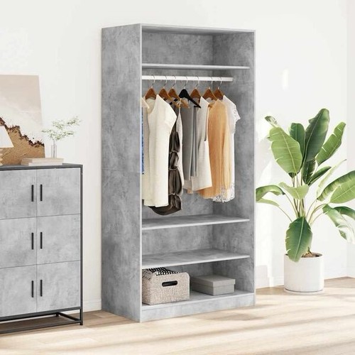 Kleiderschrank betongrau - kleiderschrank,