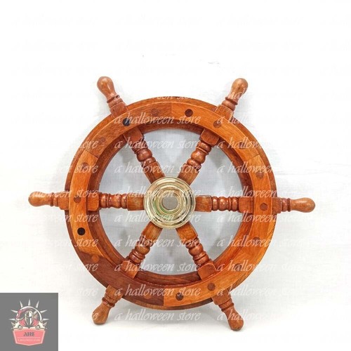Maritimes holzschiff lenkrad - maritimes,