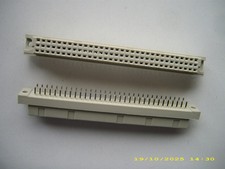 10 x Federleiste Bauform C , Buchse 64 polig gerade Einlötstifte Panduit , NEU !