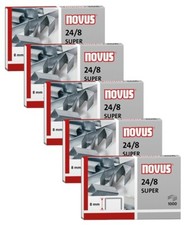 Novus Heftklammern Tackerklammern 24/8 SUPER Klammern verzinkt 5000 Stück