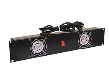 OMNITRONIC Frontplatte Z-19 mit 2 Lüftern 2HE