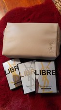 Yves Saint Laurent Beaute Edle Kosmetiktasche in Nude +3 YSL Düfte