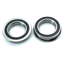 1x  F 6804 2RS Flanschlager, Kugellager Innen 20, Außen 32/35, Breite 7 mm