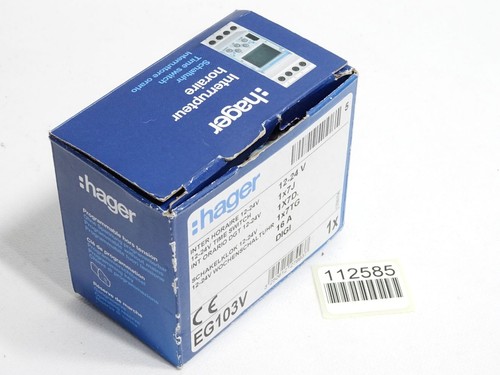Hager schakelklok 24v - schakelklok, 12-24v