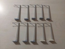 Spur N Oberleitungsmasten 10 Stück 5,5 cm hoch wie neu 