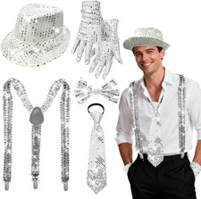 Glitzer Outfit Herren, Disco