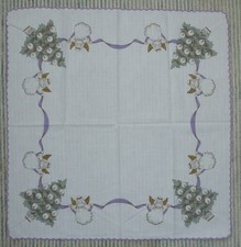 Weihnachtstischdecke - Tischdecke - 75 x 75 cm - mit Christkind - Mitteldecke