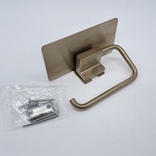 hansgrohe Toilettenpapierhalter AddStoris, Klopapierhalter mit Ablage, Brushed B