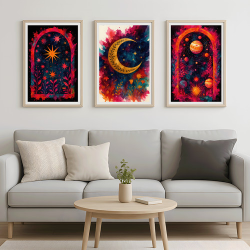 3er set himmlische aquarell - himmlische,