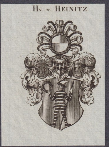 Heinitz wappen coat arms - heinitz,