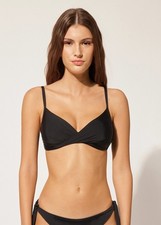 CALZEDONIA Bikini-Top 0RTGA1888 Indonesia Black schwarz 85B/80C/75D