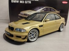 BMW M3 e46 GTR Street Gelb Yellow Tuning Räder DREH & LENKBAR 1:18 Kyosho OVP 