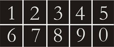 Ziffernsatz 30cm type - ,,
