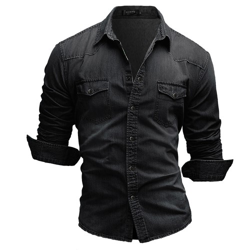 Herren hemd jeanshemd denim - herren,