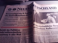 Alte Zeitung DDR, Neues