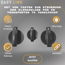 Bedienknöpfe Klimaanlagen Drehregler Gebläseregler Für VW Transporter V T5 03-09