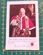 Hl.Papst Johannes Reliquia Reliqiue Reliquiar Holy Card Santino Heiligenbild