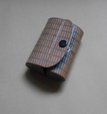 RAR!! Vintage Doppel Lippenstiftetui Leder mit Innenspiegel Lippenstiftbox