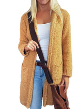 Damen Strickjacke mit Kapuze