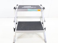 Camping-Profi Aluminium-Doppelstrittstufe faltbar Caravan Van Wohnmobil