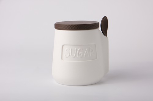 Minimalist sugar jar mit - sugar,