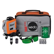 NEDO X-Liner 360° 2 green Kreuzlinienlaser grün Multi Linienlaser Laser